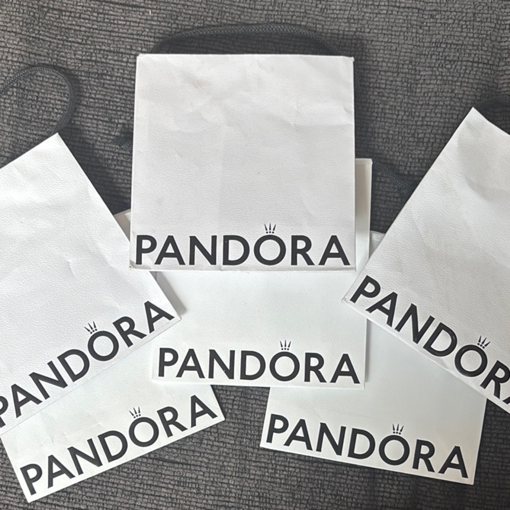 Pandora Elegant White Gift Bags (6 bags)
